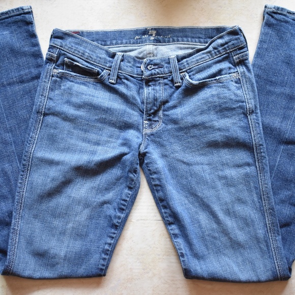 7 for all Mankind Denim - 7 For All Mankind Blue Jeans Colette 27x32